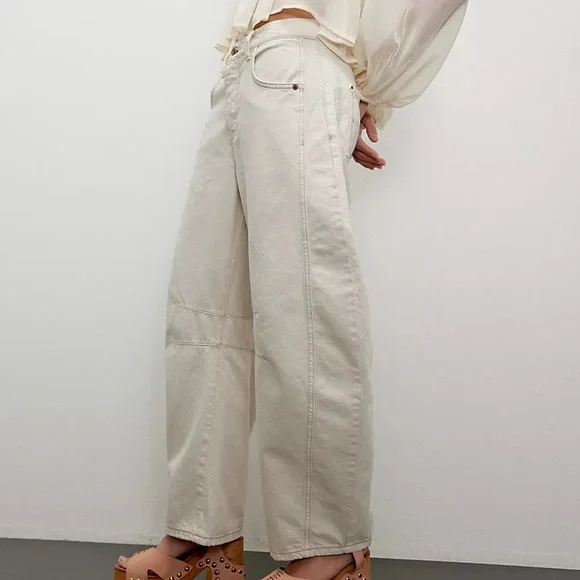 We The Free Good Luck Mid-Rise Barrel Jeans - Picture 12 of 14